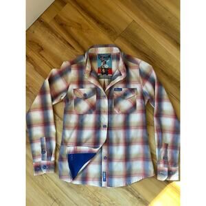 Dixxon Flannel Mick Doohan Plaid Button Up Flannel Limited Edition Women's Small